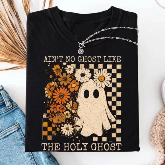 Tops - Halloween Ghost Shirt, Ghost Fall Christian Halloween Shirt